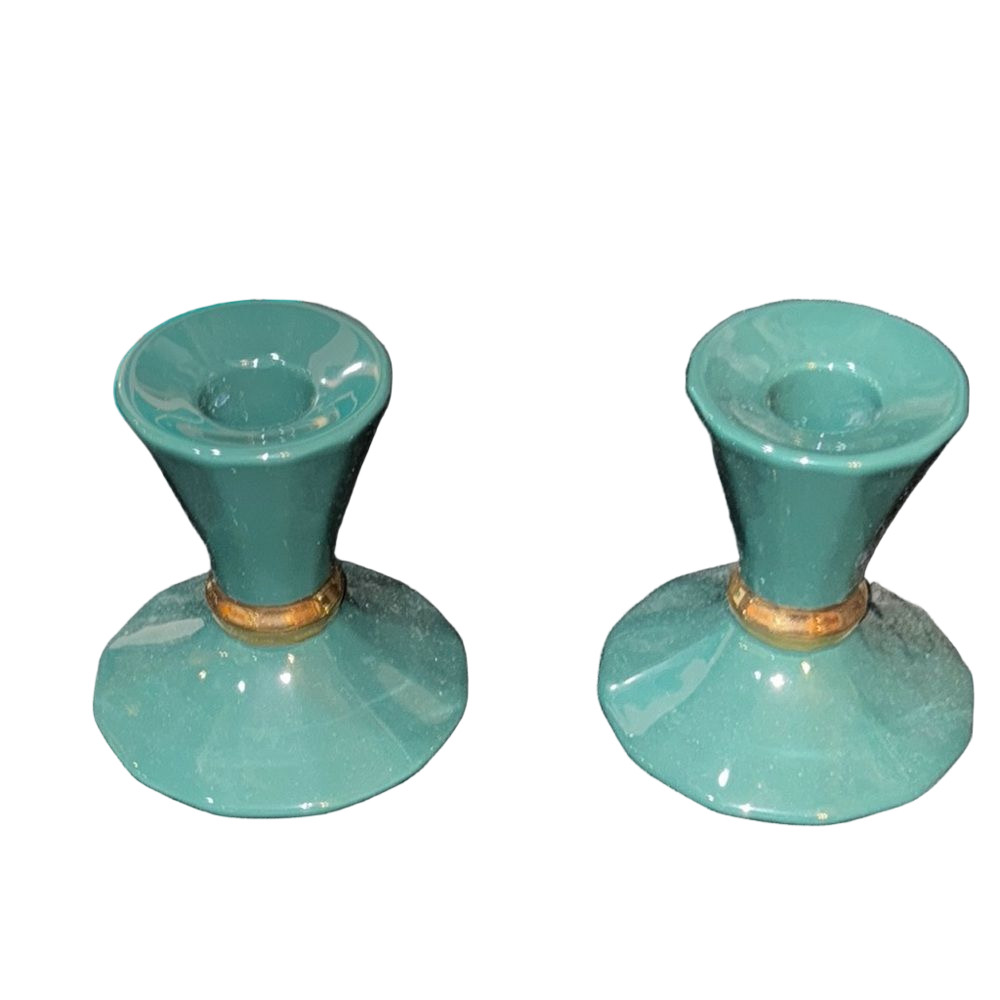 Partylite greenbriar taper holder green Candle Holders
